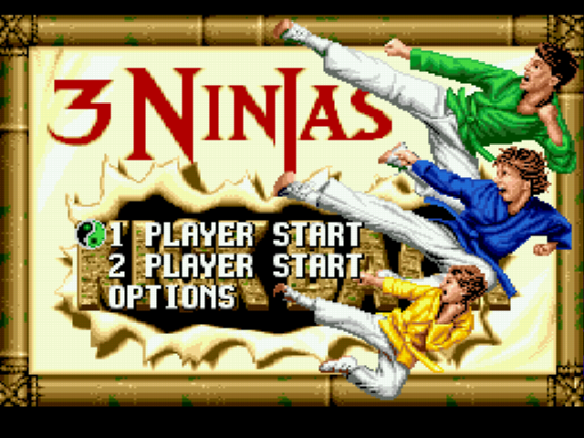 3 Ninjas Kick Back Title Screen